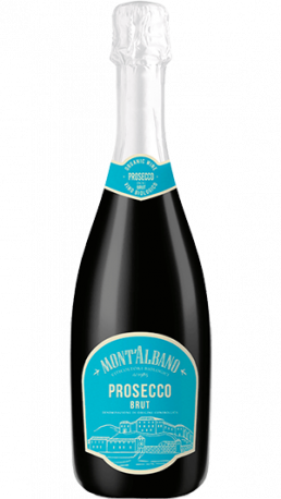 Bottleshot of the Mont'Albano Prosecco Brut