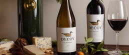 Decoy wines from Duckhorn on display