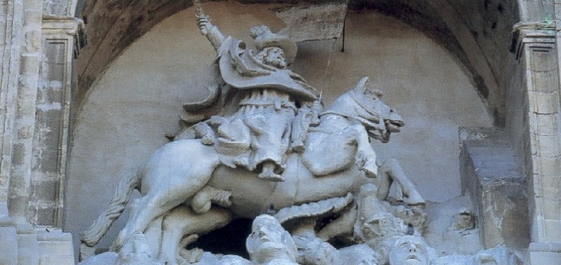 Statue of St. James the Apostle in Logroño